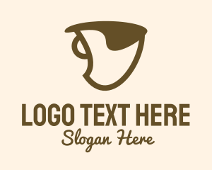 Latter - Brown Coffee Mug logo design