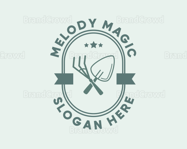 Rustic Garden Tools Logo