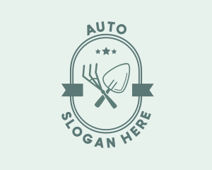 Rustic Garden Tools Logo