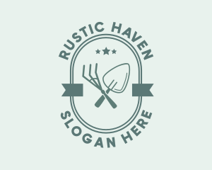 Rustic Garden Tools logo design