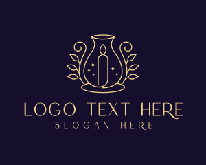 Decor - Scented Artisanal Candle logo design