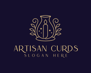 Scented Artisanal Candle logo design