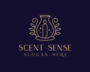 Scented Artisanal Candle logo design