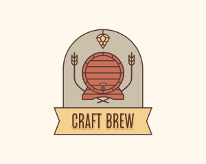 Beer Barrel Keg logo design