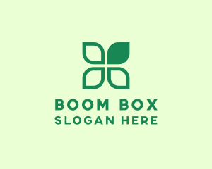 Green Eco Leaves logo design