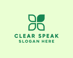 Green Eco Leaves logo design