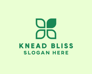 Green Eco Leaves logo design