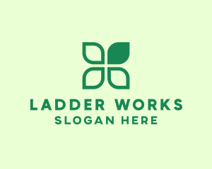 Green Eco Leaves logo design