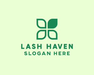 Green Eco Leaves logo design