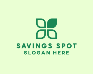 Green Eco Leaves logo design