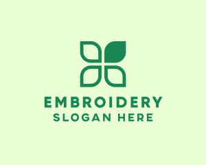 Green Eco Leaves logo design