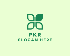 Green Eco Leaves logo design