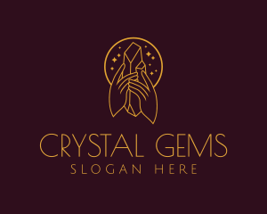 Mystical Crystal Jewelry  logo design