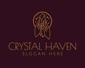 Mystical Crystal Jewelry  logo design