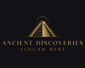 Mayan Pyramid Landmark logo design