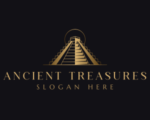 Mayan Pyramid Landmark logo design