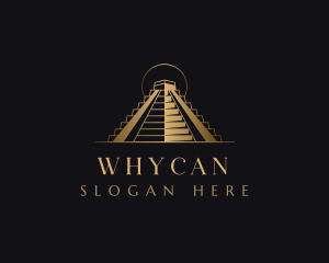 Latin American - Mayan Pyramid Landmark logo design
