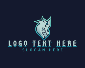 Mythical Gaming Dragon logo design