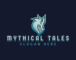 Mythical Gaming Dragon logo design