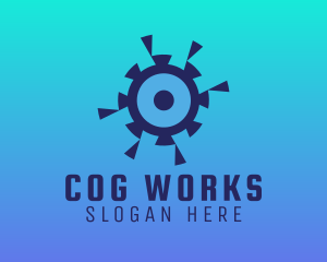 Cog - Blue Cog Technology logo design