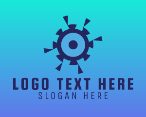 Network - Blue Cog Technology logo design