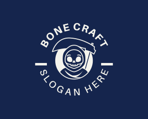 Skeleton - Grim Reaper Skeleton logo design