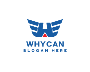 Aviation Wings Letter W Logo