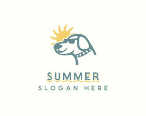 Pet Dog Summer logo design