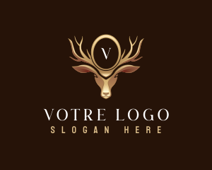 Vip - Elegant Deer Crest logo design