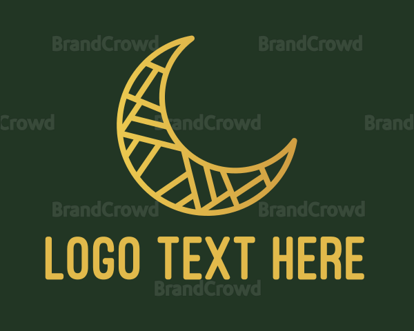 Crescent Moon Decoration Logo