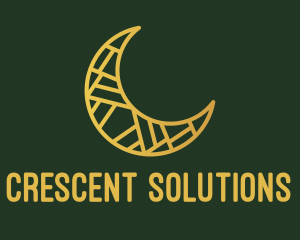Crescent Moon Decoration logo design