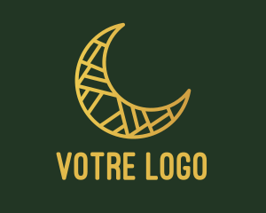 Decoration - Crescent Moon Decoration logo design