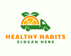 Orange Fruit Truck logo design