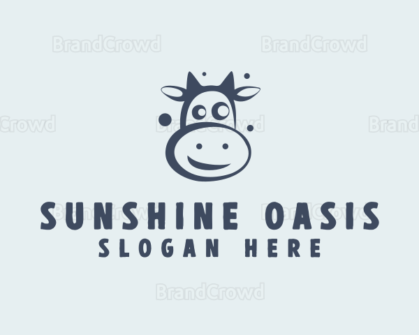 Cow Cattle Animal Logo