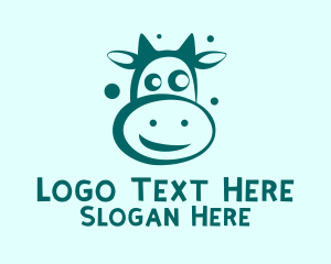 Livestock - Cow Head Dairy logo design