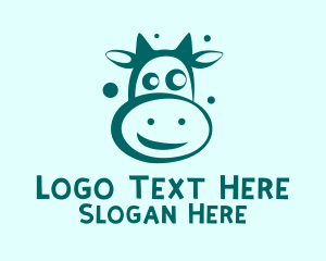Milk - Cow Head Dairy logo design