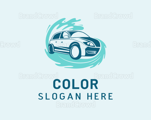 Automotive Water Splash Car Logo