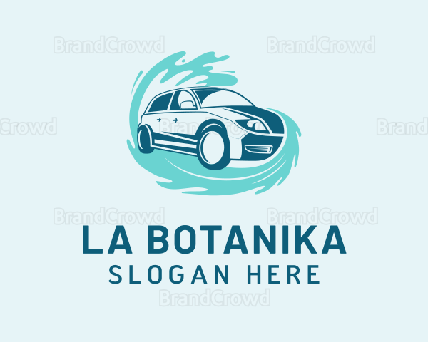 Automotive Water Splash Car Logo
