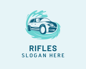 Sedan - Automotive Water Splash Car logo design