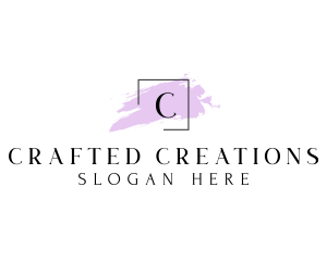 Square Watercolor Art Gallery logo design