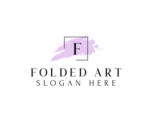 Square Watercolor Art Gallery logo design