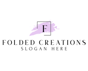 Square Watercolor Art Gallery logo design