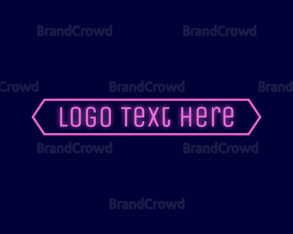 Modern Generic Neon Logo