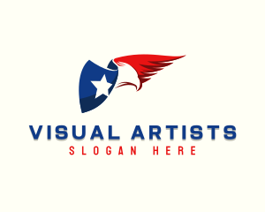 Veteran - Patriotic Eagle Wing logo design