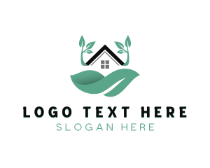 House - House Eco Friendly Landscaping logo design
