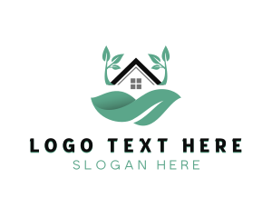 Grass - House Eco Friendly Landscaping logo design