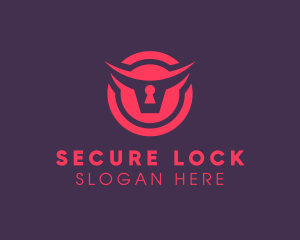 Locked - Tech Security Animal logo design