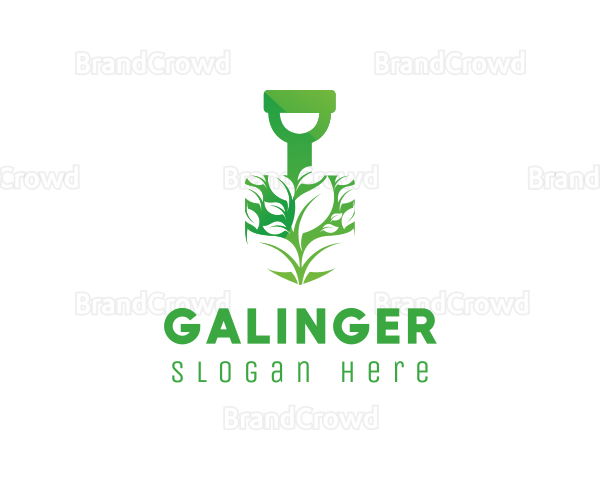 Shovel Plant Gardening Logo