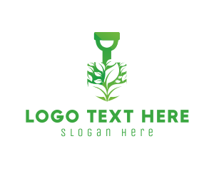 Shovel Plant Gardening Logo