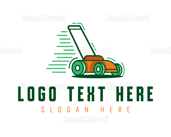 Lawn Mower Gardening Logo